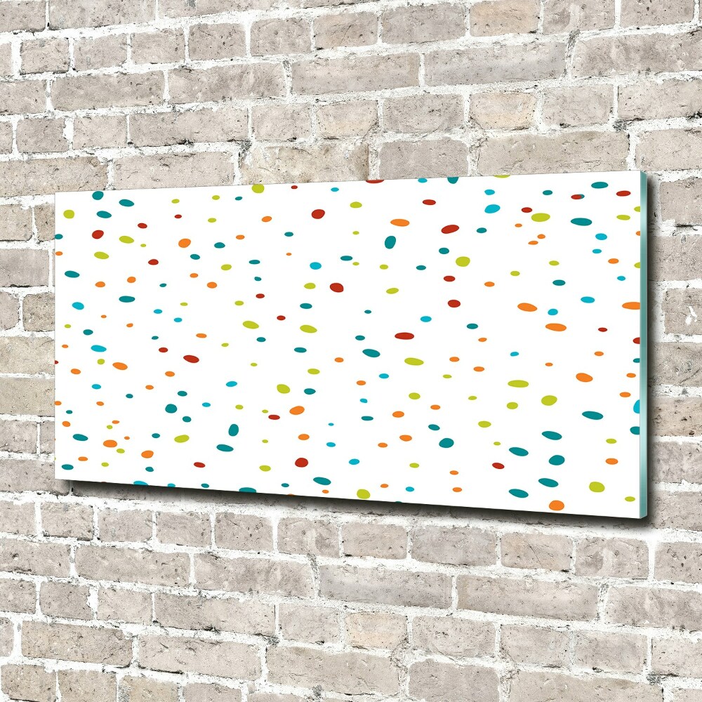 Foto obraz akrylový na stenu Farebné bodky