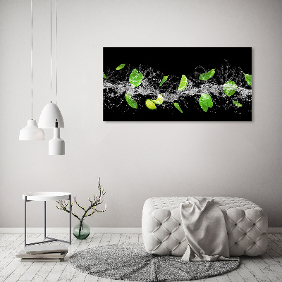 Foto obraz akryl do obývačky Limetka s mätou