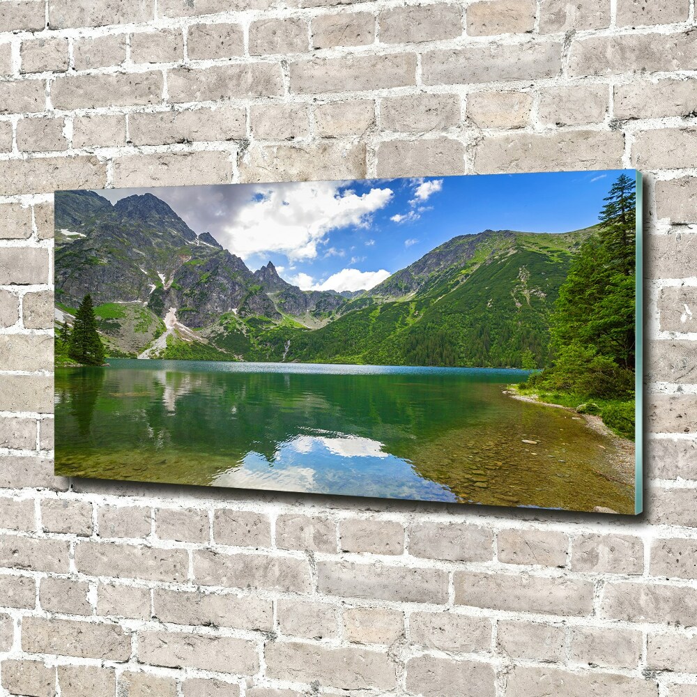 Foto obraz akryl do obývačky Morské oko Tatry