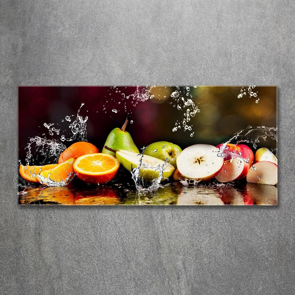 Foto obraz akrylové sklo Ovocie a voda
