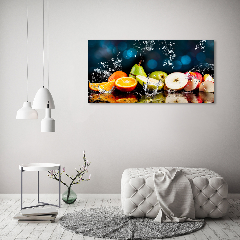 Foto obraz akryl do obývačky Ovocie a voda