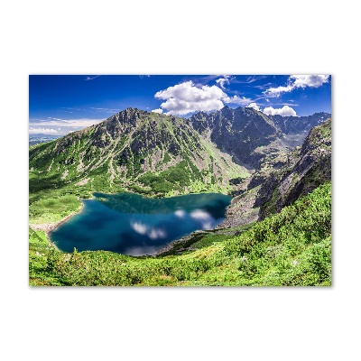 Foto obraz akrylový na stenu Čierne jazero Tatry