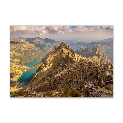 Moderný akrylový fotoobraz Morské oko Tatry