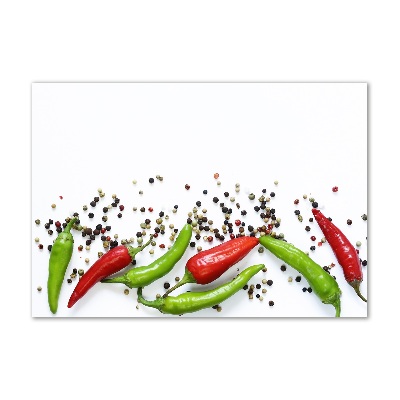 Moderný akrylový fotoobraz Chilli papričky