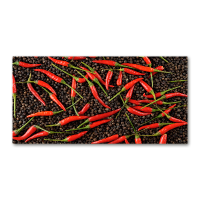 Foto obraz akrylový Chilli papričky