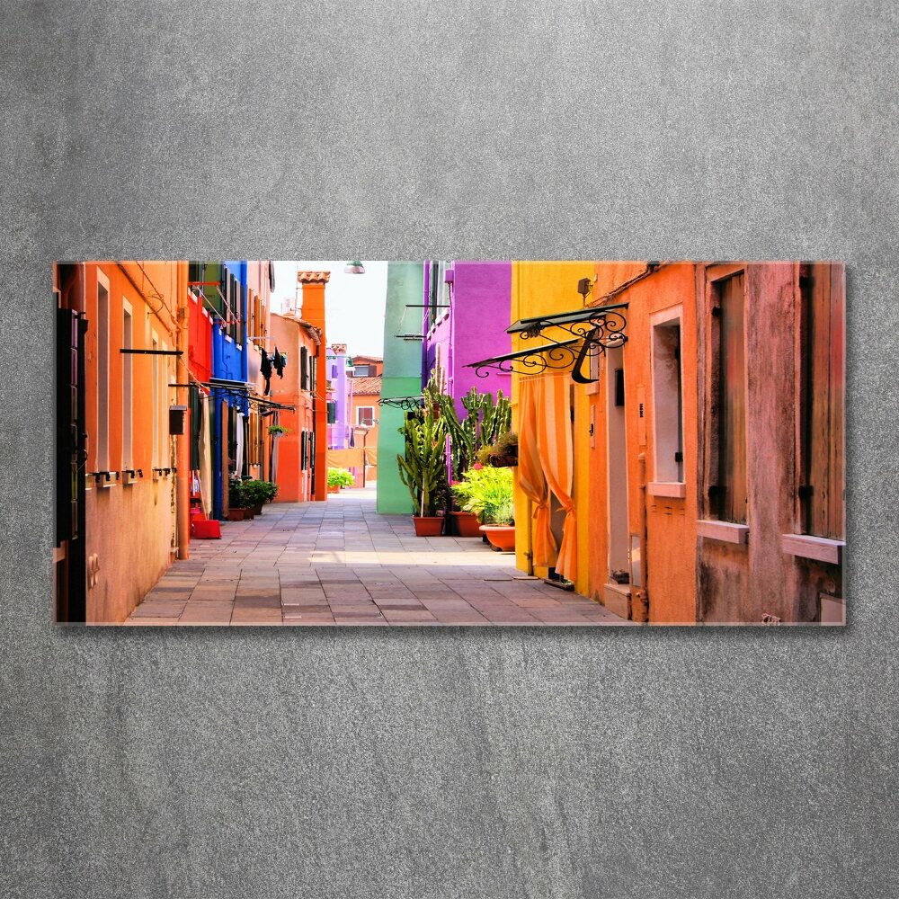 Foto obraz akrylový na stenu Farebné uličky