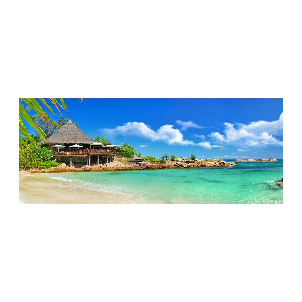 Foto obraz akrylový na stenu Seychely pláž