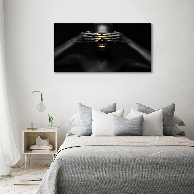 Foto obraz akryl do obývačky Žena v čiernom