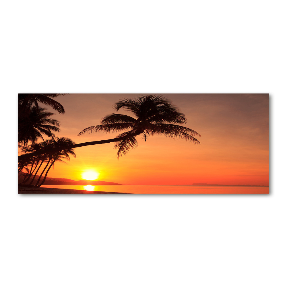 Foto obraz akryl do obývačky Západ slnka pláž