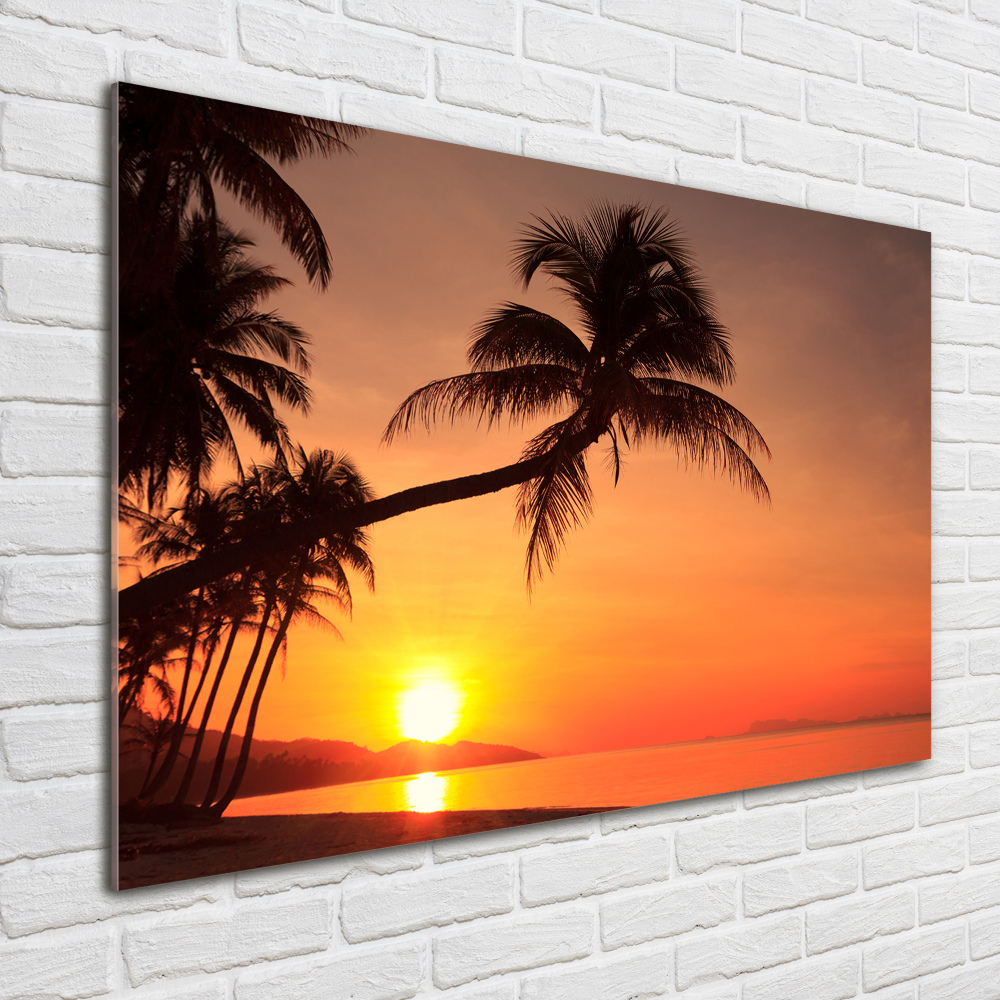 Foto obraz akryl do obývačky Západ slnka pláž