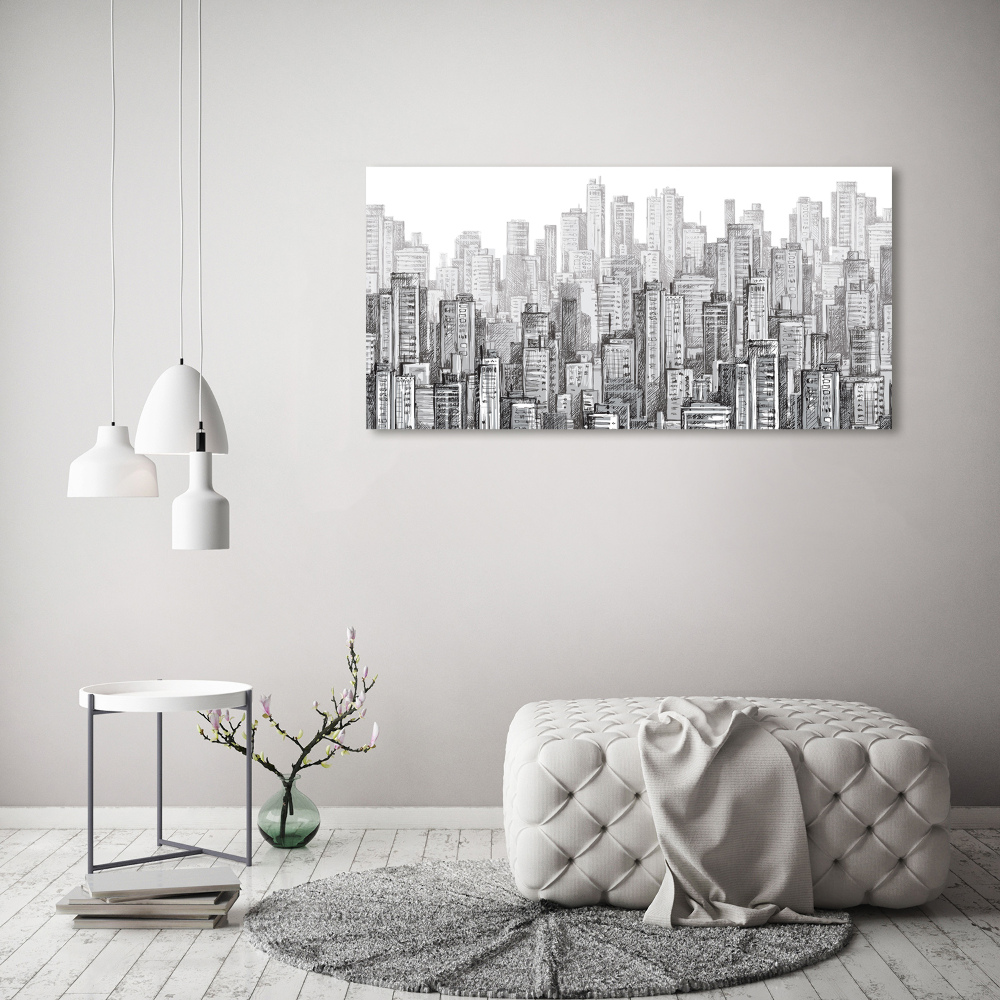 Moderný foto-obraz akryl na stenu Mrakodrap