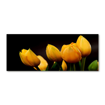 Foto obraz akrylový do obývačky Žlté tulipány