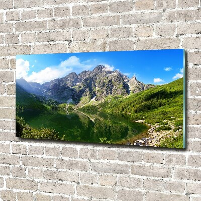 Foto obraz akryl do obývačky Morské oko Tatry