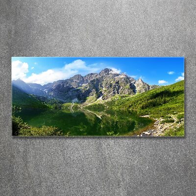 Foto obraz akryl do obývačky Morské oko Tatry