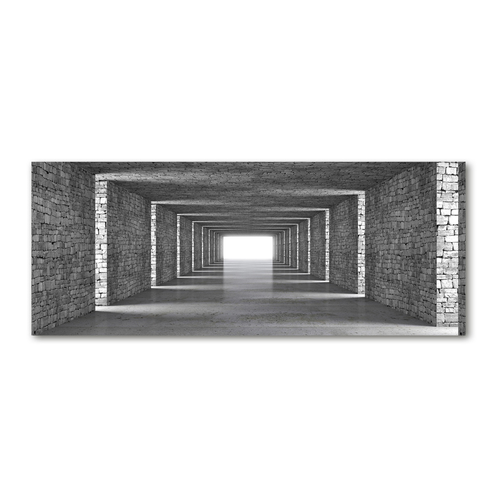 Foto obraz akrylový na stenu Tunel z tehál