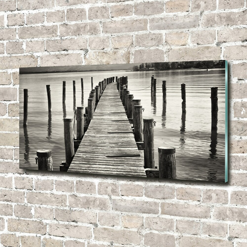 Foto obraz akrylový do obývačky Drevené mólo