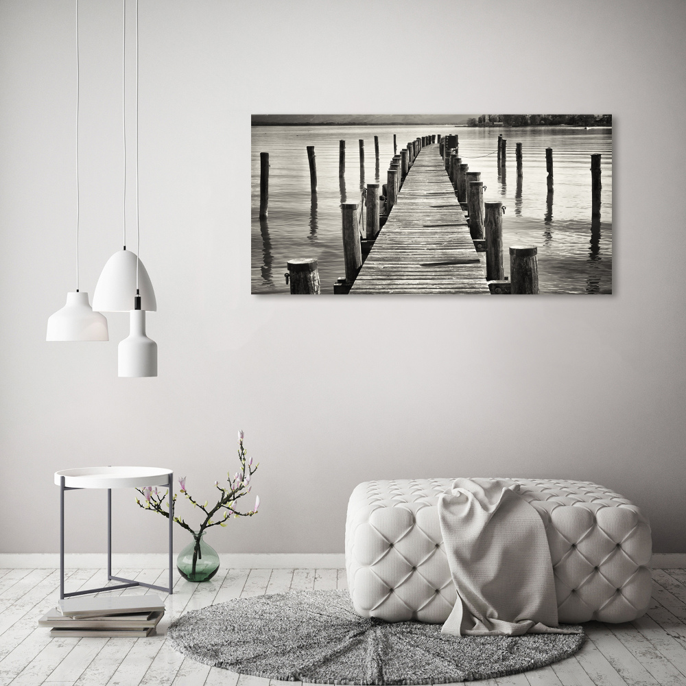 Foto obraz akrylový do obývačky Drevené mólo