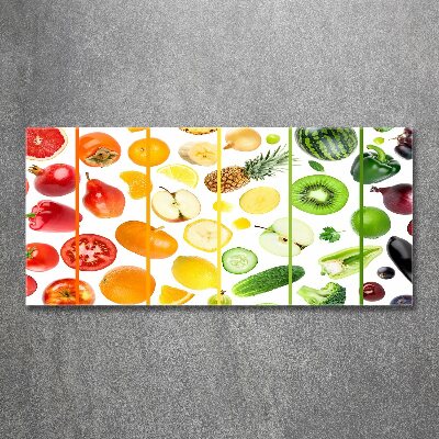 Foto obraz akrylové sklo Ovocie a zelenina