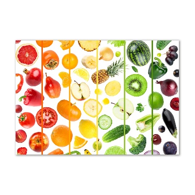 Foto obraz akrylové sklo Ovocie a zelenina