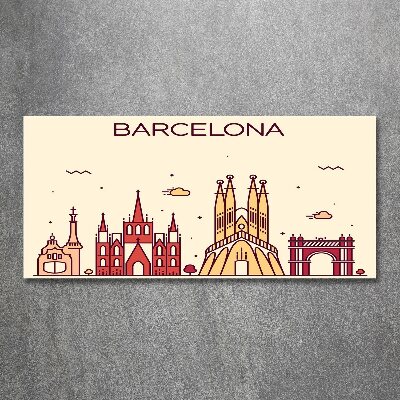 Foto obraz akrylové sklo Nápis barcelona