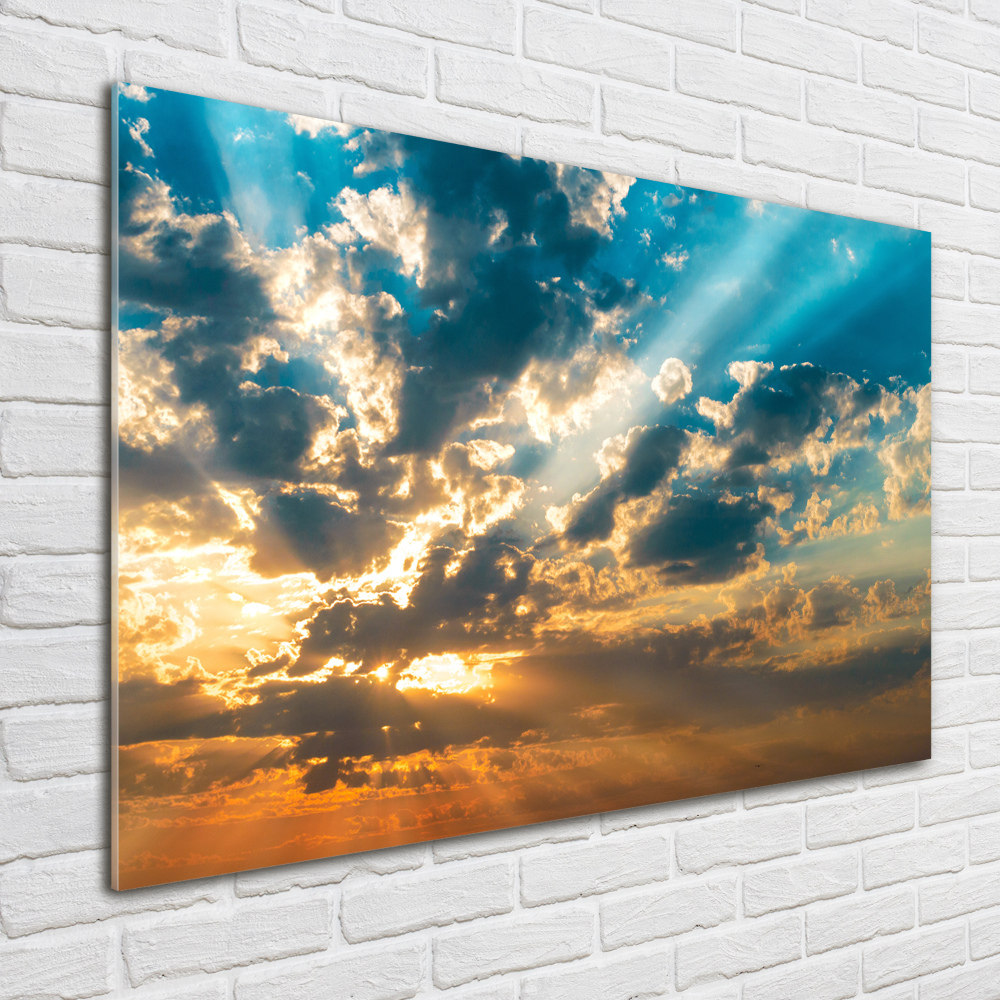 Foto obraz akrylový na stenu Západ slnka neba