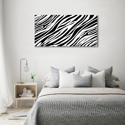 Moderný akrylový fotoobraz Zebra pozadie