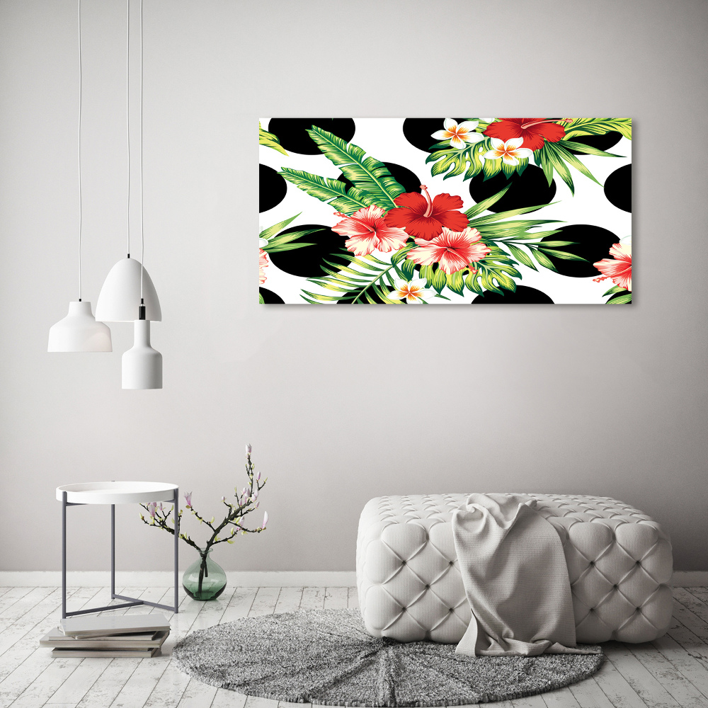 Foto obraz akrylový na stenu Havajské kvety