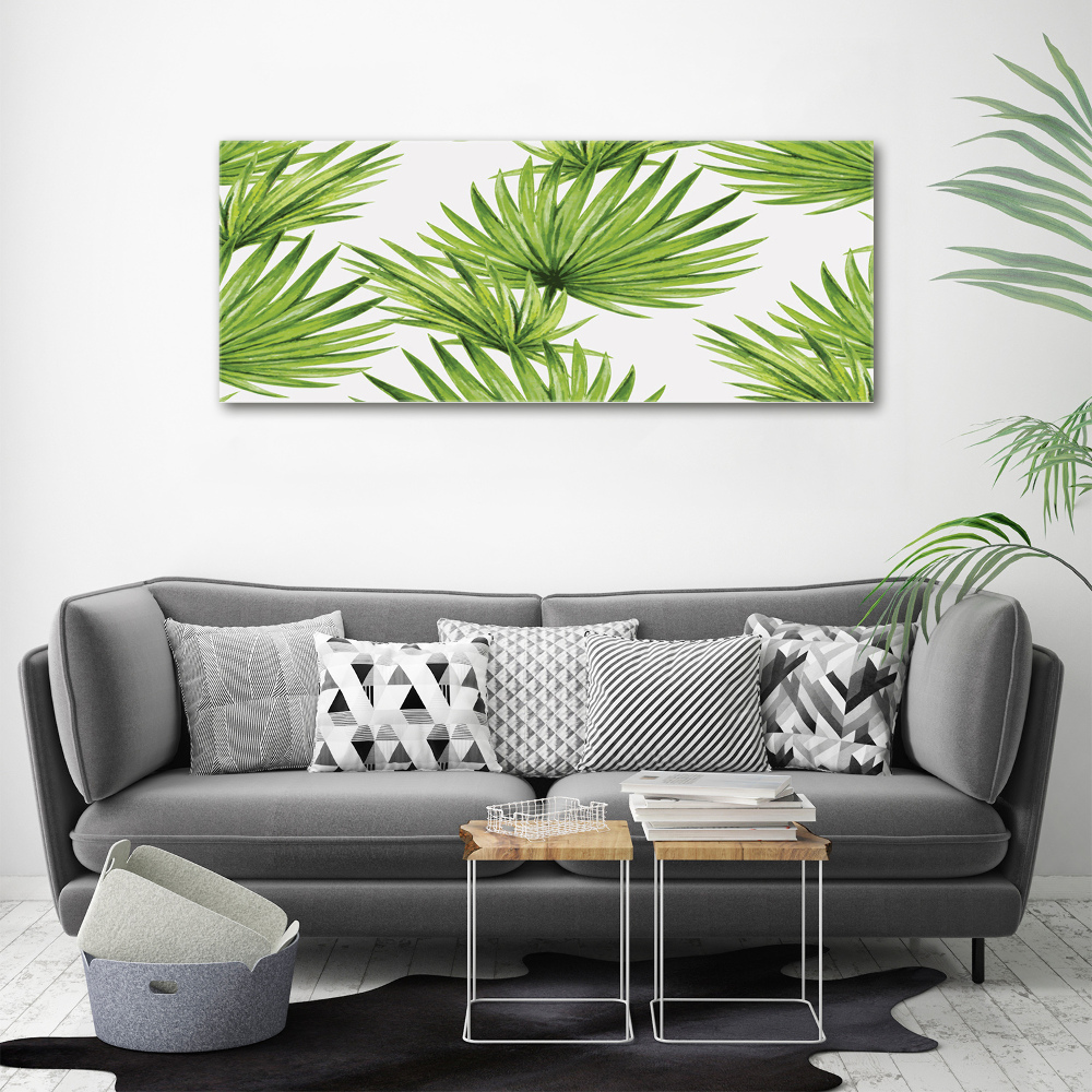 Foto obraz akryl do obývačky Tropické lístia
