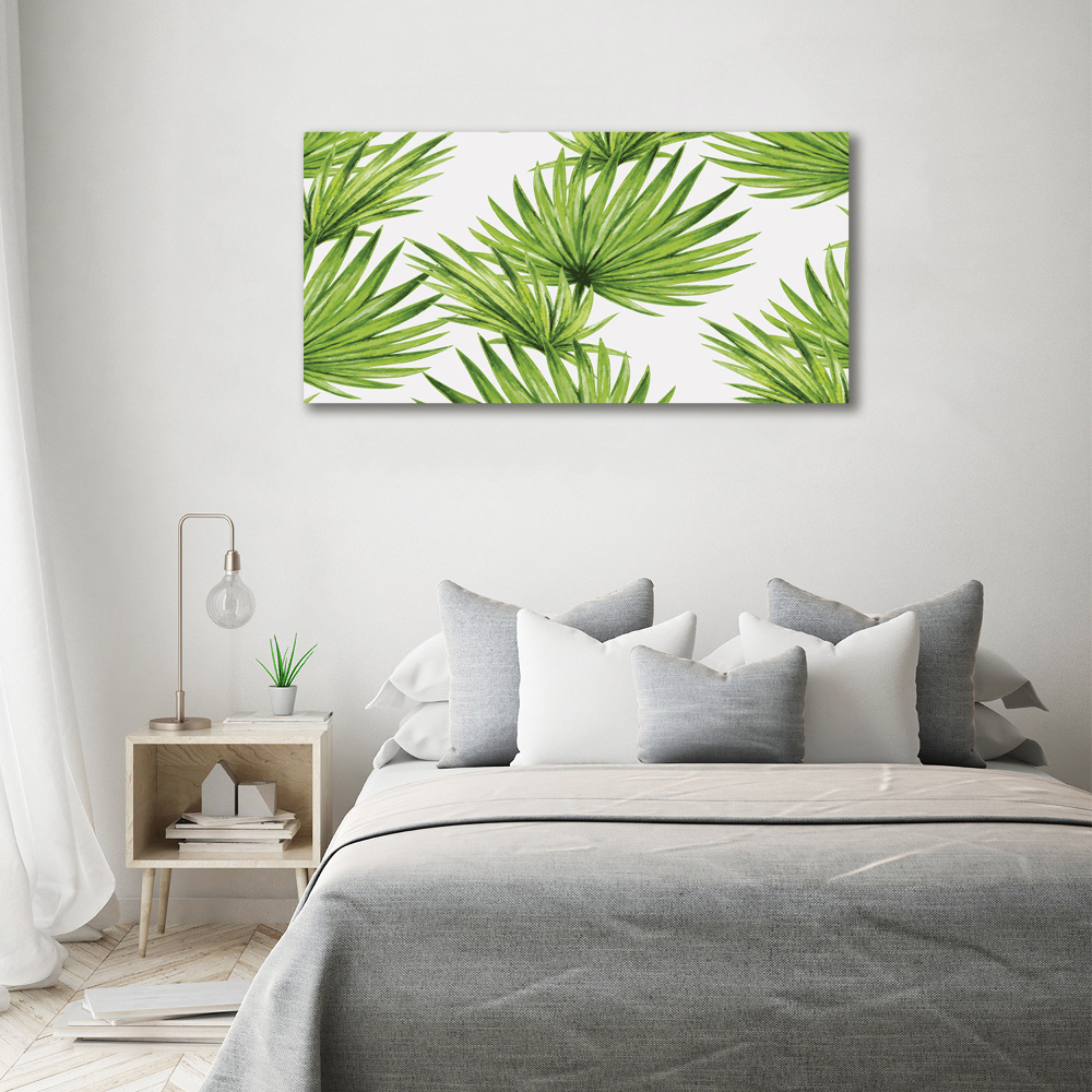 Foto obraz akryl do obývačky Tropické lístia