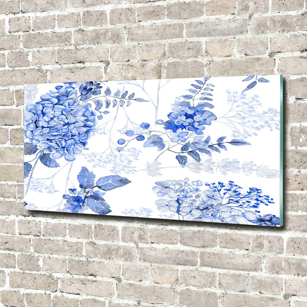 Foto obraz akrylové sklo Kvetinový vzor