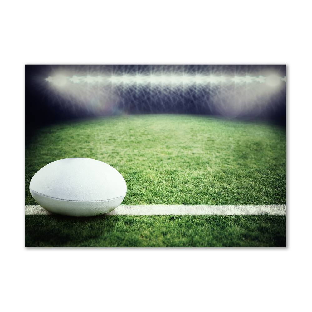 Moderný obraz fotografie na akrylu Lopta na rugby
