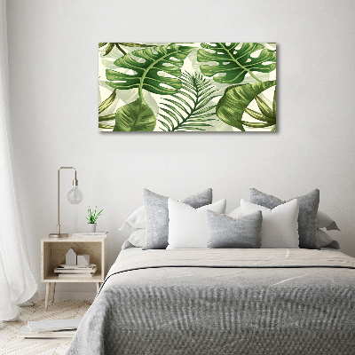 Foto obraz akrylový na stenu Tropické lístia