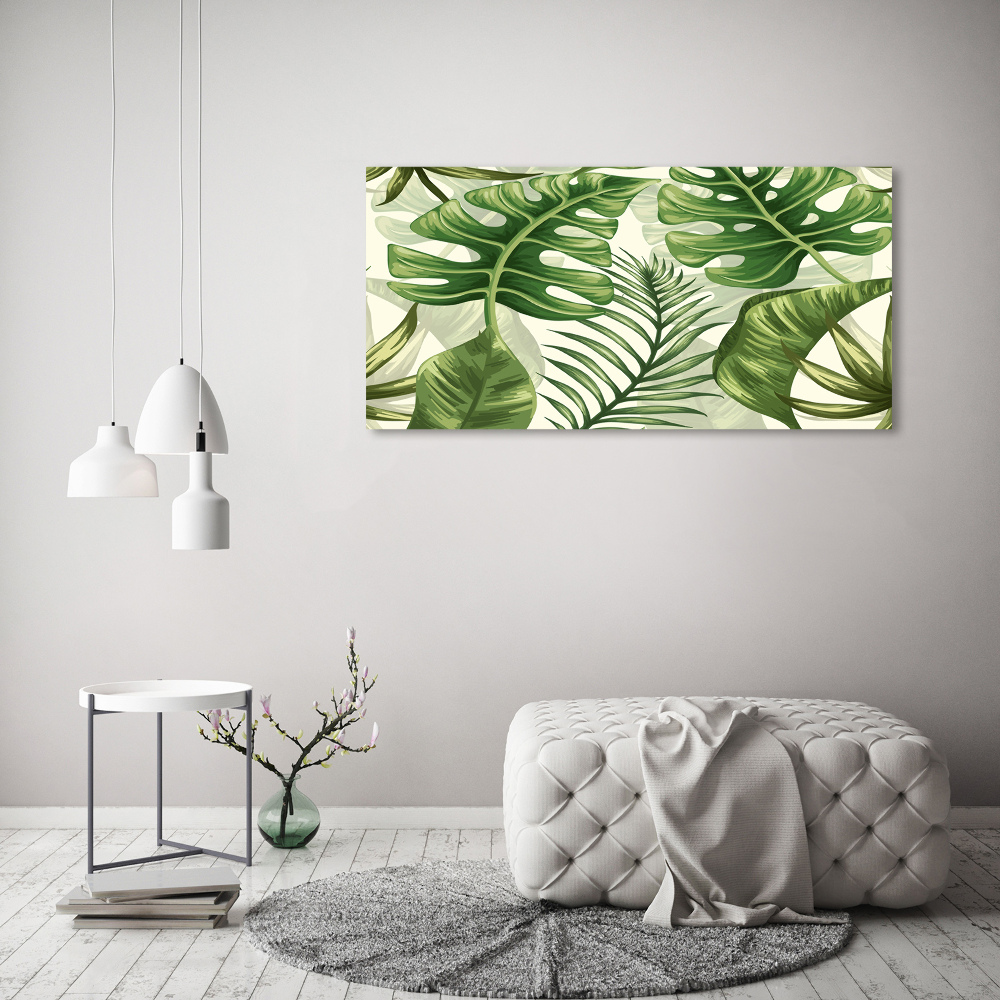 Foto obraz akrylový na stenu Tropické lístia