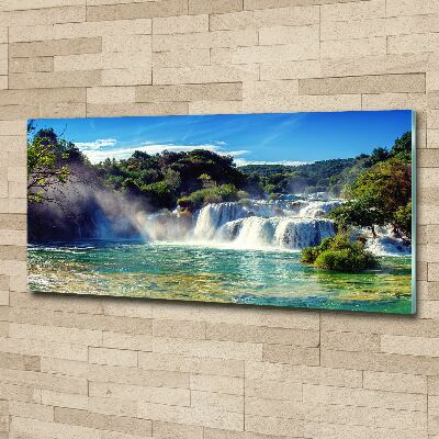 Foto obraz akrylový na stenu Vodopády Krka
