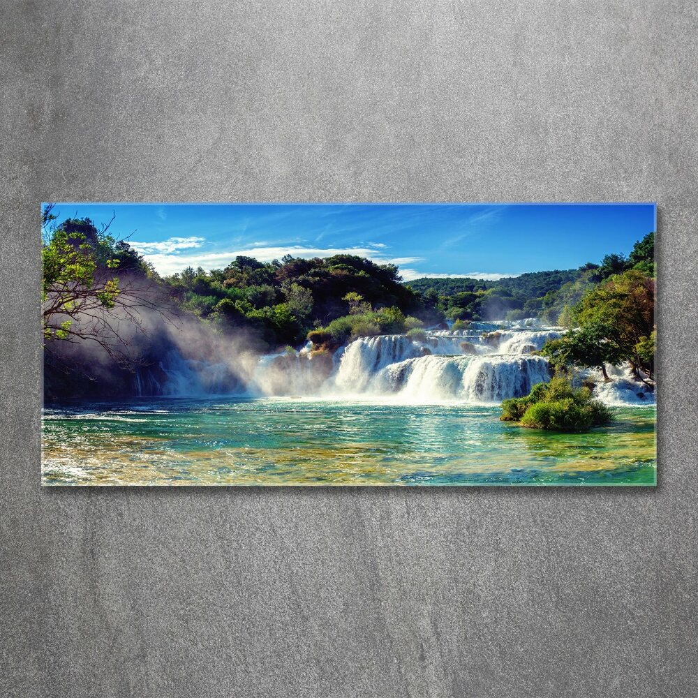 Foto obraz akrylový na stenu Vodopády Krka