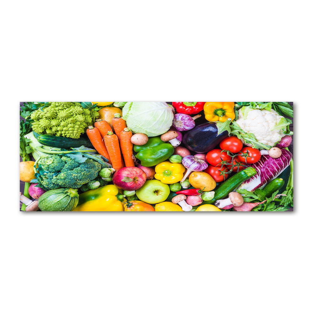 Foto obraz akrylové sklo Farebná zelenina