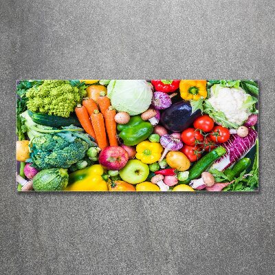 Foto obraz akrylové sklo Farebná zelenina