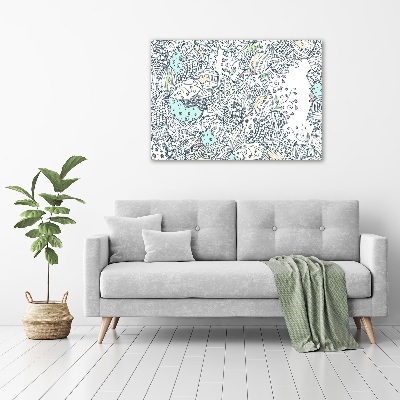 Foto obraz akrylový do obývačky Kvetinový vzor