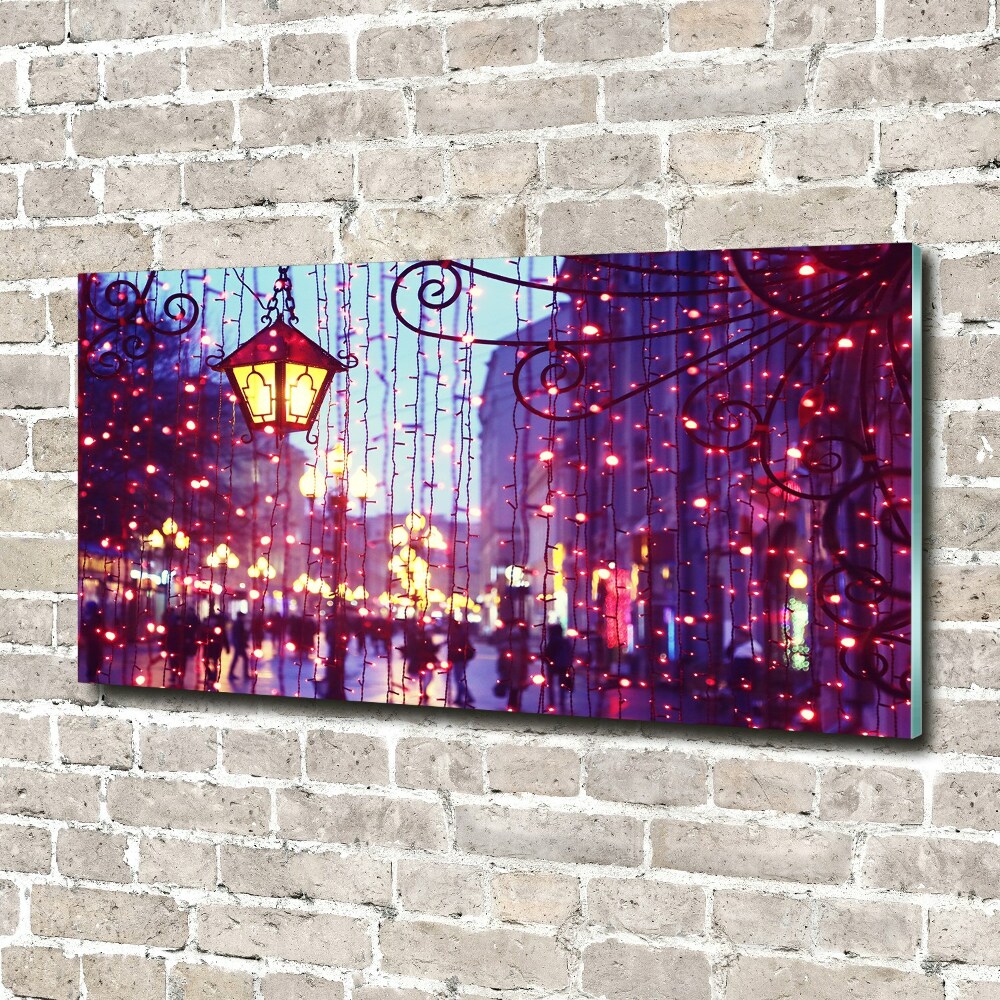 Foto obraz akryl do obývačky Svetlá v meste
