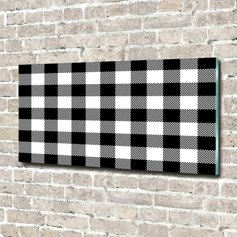 Foto obraz akrylový Čiernobiela mreža