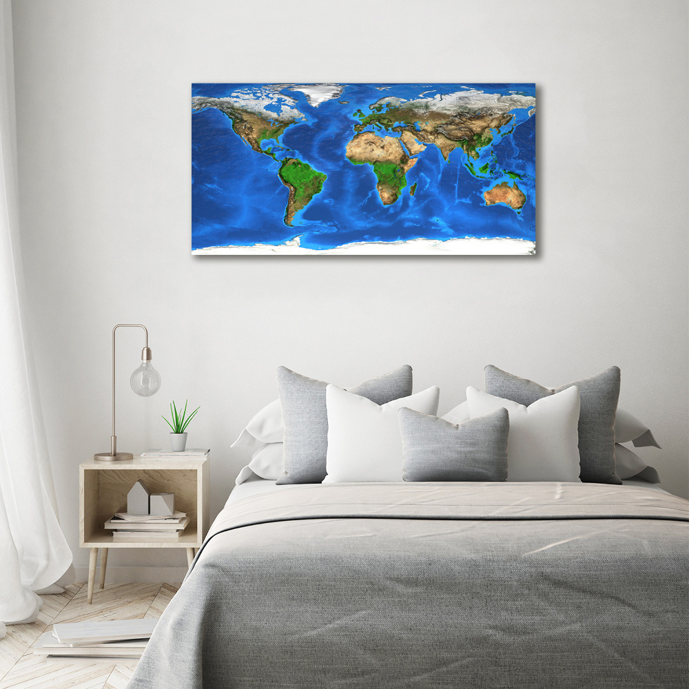 Foto obraz akrylový Mapa sveta