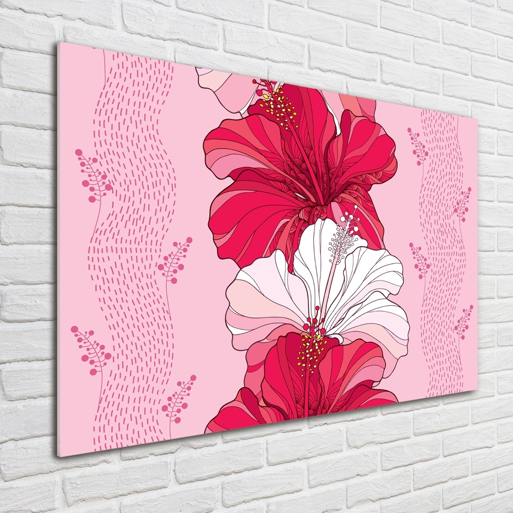 Foto obraz akryl do obývačky Havajské kvety