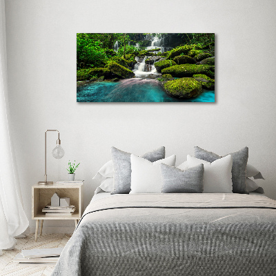Foto obraz akrylový Vodopád v džungli