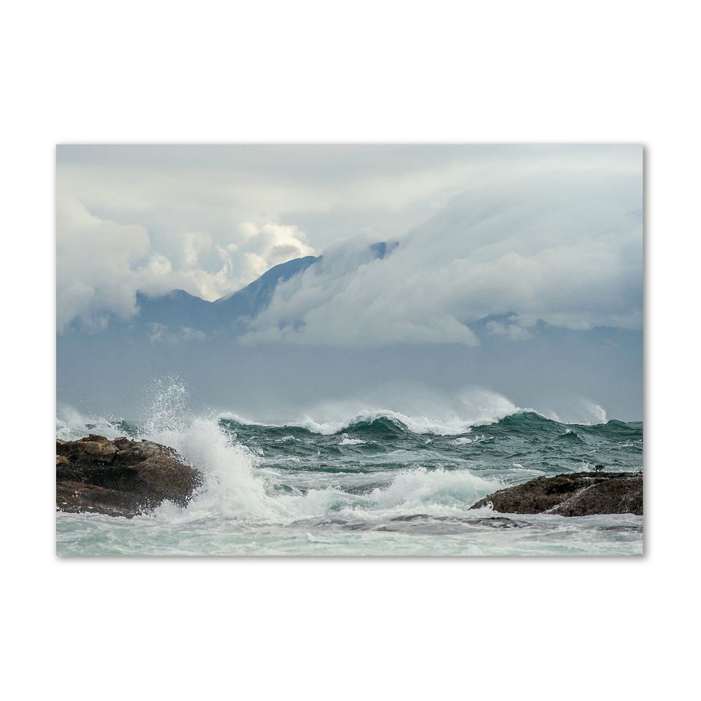 Foto obraz akrylový Rozbúrené more