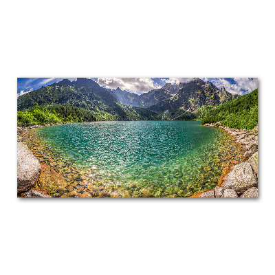 Foto obraz akrylové sklo Jazero v horách
