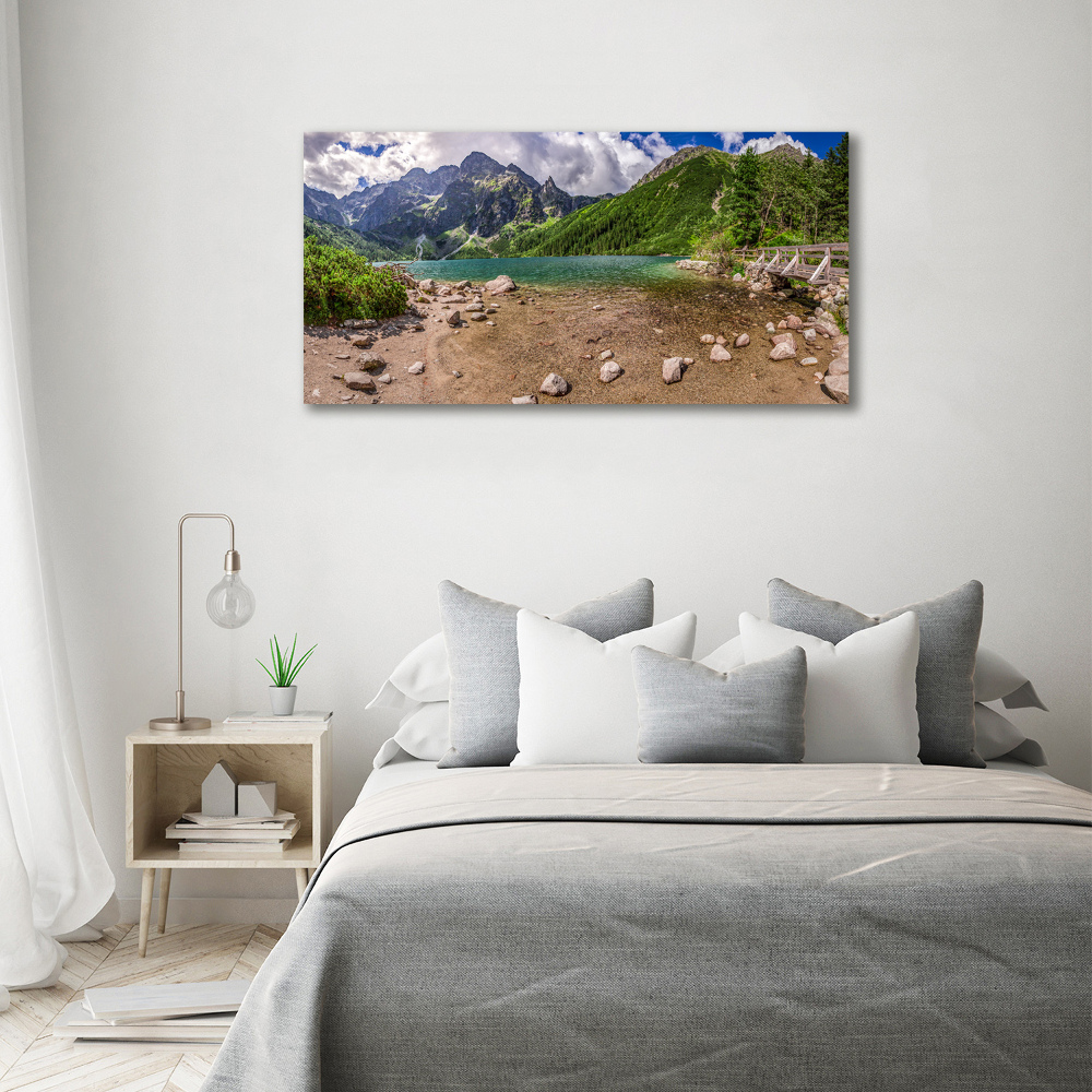 Foto obraz akryl do obývačky Jazero v horách