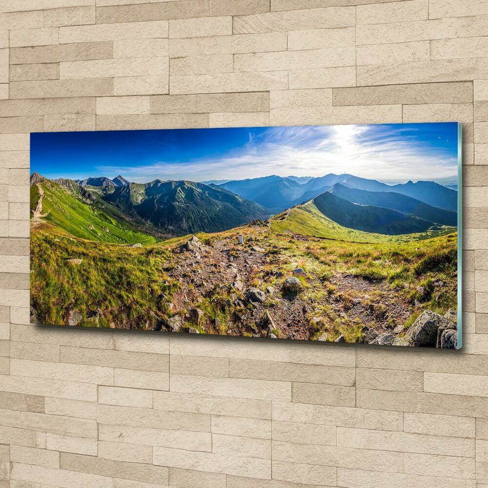 Foto obraz akryl do obývačky Horská panorama