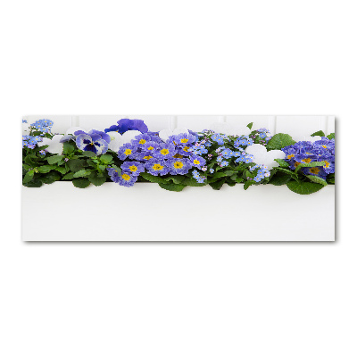 Foto obraz akrylový na stenu Modré kvety
