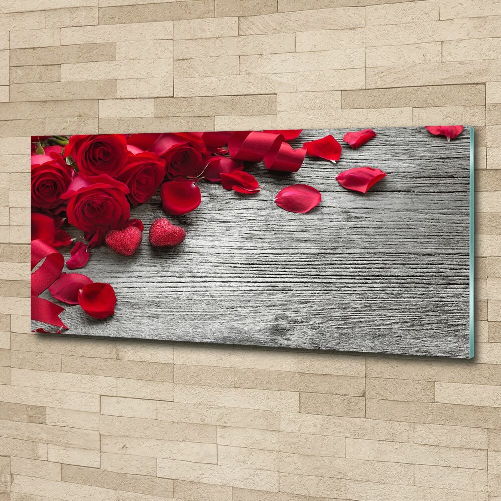 Foto obraz akryl zvislý do obývačky Červené ruže