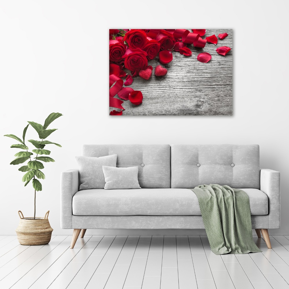 Foto obraz akryl zvislý do obývačky Červené ruže